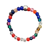 Bohemian Handmade Natural Stone Rings Women with Stainless Steel Bead Multi Color Stretch Rope Wedding Promise Ring Adjustable daiiibabyyy