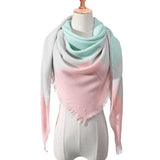 Designer 2021 knitted spring winter women scarf plaid warm cashmere scarves shawls luxury brand neck bandana  pashmina lady wrap daiiibabyyy