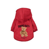 Cute Bear Dog Clothes Winter Pet Clothes Warm Dog Pullover Hoodie Clothes For Small Dogs Chihuahua Cartoon Puppy Cat Clothing daiiibabyyy