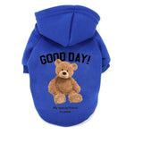 Cute Bear Dog Clothes Winter Pet Clothes Warm Dog Pullover Hoodie Clothes For Small Dogs Chihuahua Cartoon Puppy Cat Clothing daiiibabyyy