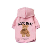 Cute Bear Dog Clothes Winter Pet Clothes Warm Dog Pullover Hoodie Clothes For Small Dogs Chihuahua Cartoon Puppy Cat Clothing daiiibabyyy