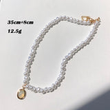 HUANZHI Vintage Sweet Choker Weave Pearls Choker Red Heart Colorful Beaded Irregular Flowers Rhinestone Necklace for Women daiiibabyyy