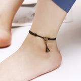 Bohemia Butterfly Heart Tree Tower Pendant Ankle for Women Black Rope Bracelets on Leg Choker Ankles Sandal China Jewelry Gift daiiibabyyy