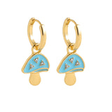 New Sweet Love Heart Drop Earrings for Women Girls Round Circle Enamel Letters Korean Fashion Statement Wedding Jewelry daiiibabyyy