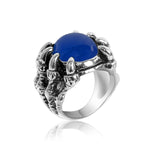 1pcs Titanium Steel Eagle Dragon Claw Halloween Skull Ring Hot Selling Men's Domineering Opening Rock Animal Jewelry daiiibabyyy