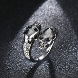 1pcs Titanium Steel Eagle Dragon Claw Halloween Skull Ring Hot Selling Men's Domineering Opening Rock Animal Jewelry daiiibabyyy