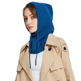 Sparsil Unisex Knit Scarf Hood Hat Winter Women Cashmere Beanie Bonnet Lady Wool Neck&Face Protect Balaclava Skullies Men Hooded daiiibabyyy