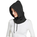 Sparsil Unisex Knit Scarf Hood Hat Winter Women Cashmere Beanie Bonnet Lady Wool Neck&Face Protect Balaclava Skullies Men Hooded daiiibabyyy
