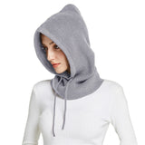 Sparsil Unisex Knit Scarf Hood Hat Winter Women Cashmere Beanie Bonnet Lady Wool Neck&Face Protect Balaclava Skullies Men Hooded daiiibabyyy