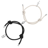 2021 Hot Magnet Bracelet Couple Handmade Adjustable Rope Matching Braslet Infinite Love Braclet Lucky black white Brazalete Gift daiiibabyyy