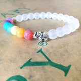 7 Chakra Natural Stone Handmade Braided Lava Bracelets Men Women Adjustable Energy Colorful Reiki Healing Beaded Bracelet daiiibabyyy