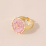 Fashion Rings Alloy Drop Oil Love Heart Moon Lightning Rings Elegant Cute Round Ring Party Jewelry Jewelry for Women daiiibabyyy