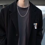 Stainless Steel Chain Necklaces for Women Men Long Hip Hop Necklace on The Neck Collar Fashion Jewelry Gift Accessories daiiibabyyy