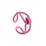 2021 New Trendy Hand-painted Candy Color Dripping Oil Geometric Chain Rings for Women Multicolor Irregular Open Rings Jewelry daiiibabyyy