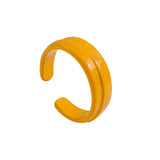 2021 New Trendy Hand-painted Candy Color Dripping Oil Geometric Chain Rings for Women Multicolor Irregular Open Rings Jewelry daiiibabyyy