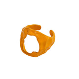 2021 New Trendy Hand-painted Candy Color Dripping Oil Geometric Chain Rings for Women Multicolor Irregular Open Rings Jewelry daiiibabyyy