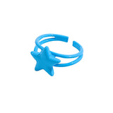 2021 New Trendy Hand-painted Candy Color Dripping Oil Geometric Chain Rings for Women Multicolor Irregular Open Rings Jewelry daiiibabyyy