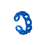 2021 New Trendy Hand-painted Candy Color Dripping Oil Geometric Chain Rings for Women Multicolor Irregular Open Rings Jewelry daiiibabyyy