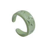 2021 New Trendy Hand-painted Candy Color Dripping Oil Geometric Chain Rings for Women Multicolor Irregular Open Rings Jewelry daiiibabyyy
