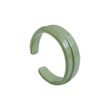 2021 New Trendy Hand-painted Candy Color Dripping Oil Geometric Chain Rings for Women Multicolor Irregular Open Rings Jewelry daiiibabyyy