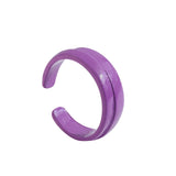 2021 New Trendy Hand-painted Candy Color Dripping Oil Geometric Chain Rings for Women Multicolor Irregular Open Rings Jewelry daiiibabyyy
