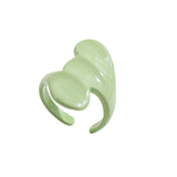 2021 New Trendy Hand-painted Candy Color Dripping Oil Geometric Chain Rings for Women Multicolor Irregular Open Rings Jewelry daiiibabyyy