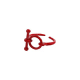 2021 New Trendy Hand-painted Candy Color Dripping Oil Geometric Chain Rings for Women Multicolor Irregular Open Rings Jewelry daiiibabyyy
