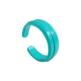 2021 New Trendy Hand-painted Candy Color Dripping Oil Geometric Chain Rings for Women Multicolor Irregular Open Rings Jewelry daiiibabyyy