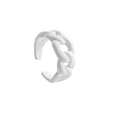 2021 New Trendy Hand-painted Candy Color Dripping Oil Geometric Chain Rings for Women Multicolor Irregular Open Rings Jewelry daiiibabyyy