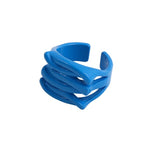 2021 New Trendy Hand-painted Candy Color Dripping Oil Geometric Chain Rings for Women Multicolor Irregular Open Rings Jewelry daiiibabyyy