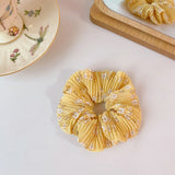 New women's cute little flower headdress silk cloth head rope hair band tie hair fresh style hair accessories for women daiiibabyyy