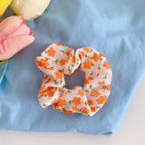 New women's cute little flower headdress silk cloth head rope hair band tie hair fresh style hair accessories for women daiiibabyyy