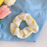 New women's cute little flower headdress silk cloth head rope hair band tie hair fresh style hair accessories for women daiiibabyyy