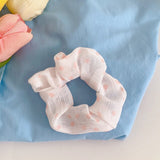 New women's cute little flower headdress silk cloth head rope hair band tie hair fresh style hair accessories for women daiiibabyyy