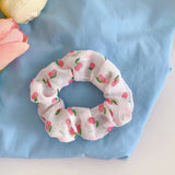 New women's cute little flower headdress silk cloth head rope hair band tie hair fresh style hair accessories for women daiiibabyyy