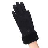 Fashion Women Gloves Autumn Winter Cute Furry Warm Mitts Full Finger Mittens Women Outdoor Sport Gants Gloves Touch Screen daiiibabyyy
