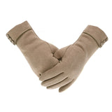 Fashion Women Gloves Autumn Winter Cute Furry Warm Mitts Full Finger Mittens Women Outdoor Sport Gants Gloves Touch Screen daiiibabyyy