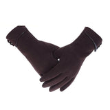 Fashion Women Gloves Autumn Winter Cute Furry Warm Mitts Full Finger Mittens Women Outdoor Sport Gants Gloves Touch Screen daiiibabyyy