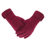 Fashion Women Gloves Autumn Winter Cute Furry Warm Mitts Full Finger Mittens Women Outdoor Sport Gants Gloves Touch Screen daiiibabyyy