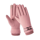 Fashion Women Gloves Autumn Winter Cute Furry Warm Mitts Full Finger Mittens Women Outdoor Sport Gants Gloves Touch Screen daiiibabyyy