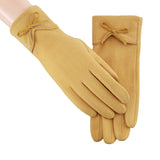 Fashion Women Gloves Autumn Winter Cute Furry Warm Mitts Full Finger Mittens Women Outdoor Sport Gants Gloves Touch Screen daiiibabyyy