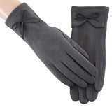 Fashion Women Gloves Autumn Winter Cute Furry Warm Mitts Full Finger Mittens Women Outdoor Sport Gants Gloves Touch Screen daiiibabyyy