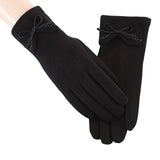 Fashion Women Gloves Autumn Winter Cute Furry Warm Mitts Full Finger Mittens Women Outdoor Sport Gants Gloves Touch Screen daiiibabyyy