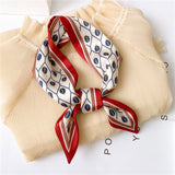 2021 Women Silk Scarf Print Female Luxury Skinny Hair Neck Scarves Lady's Bag Tie Ribbons Headband Accessories Summer New daiiibabyyy