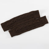 Winter Warmer Arm Gloves Women Knitted Hollow Woolen Sleeve Fine Long Knitted Fingerless Gloves Casual Warm Christmas Gloves daiiibabyyy