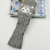 Winter Warmer Arm Gloves Women Knitted Hollow Woolen Sleeve Fine Long Knitted Fingerless Gloves Casual Warm Christmas Gloves daiiibabyyy