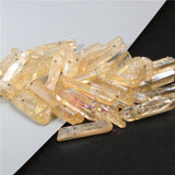 Multicolor Natural Quartz Raw Stick Beads Rainbow Dream Top Drilled Point Jewelry Accessorines For Hairpin Necklace Wedding DIY daiiibabyyy