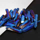 Multicolor Natural Quartz Raw Stick Beads Rainbow Dream Top Drilled Point Jewelry Accessorines For Hairpin Necklace Wedding DIY daiiibabyyy