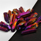 Multicolor Natural Quartz Raw Stick Beads Rainbow Dream Top Drilled Point Jewelry Accessorines For Hairpin Necklace Wedding DIY daiiibabyyy