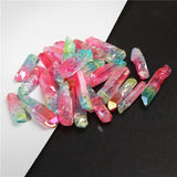 Multicolor Natural Quartz Raw Stick Beads Rainbow Dream Top Drilled Point Jewelry Accessorines For Hairpin Necklace Wedding DIY daiiibabyyy
